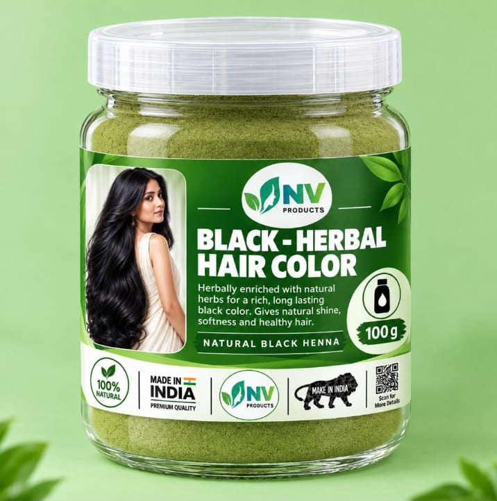 Black - Herbal Hair Color (100g)