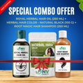 #Special Combo Offer: Royal Herbal Hair Oil (250 ml) + Root Magic Hair Shampoo (250 ml) + Herbal Hair Color – Natural Black (100 g). Includes FREE Delivery!
