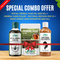 #Special Combo Offer: Royal Herbal Hair Oil (250 ml) + Root Magic Hair Shampoo (250 ml) + Herbal Hair Color – Natural Brown (100 g) Includes FREE Delivery!