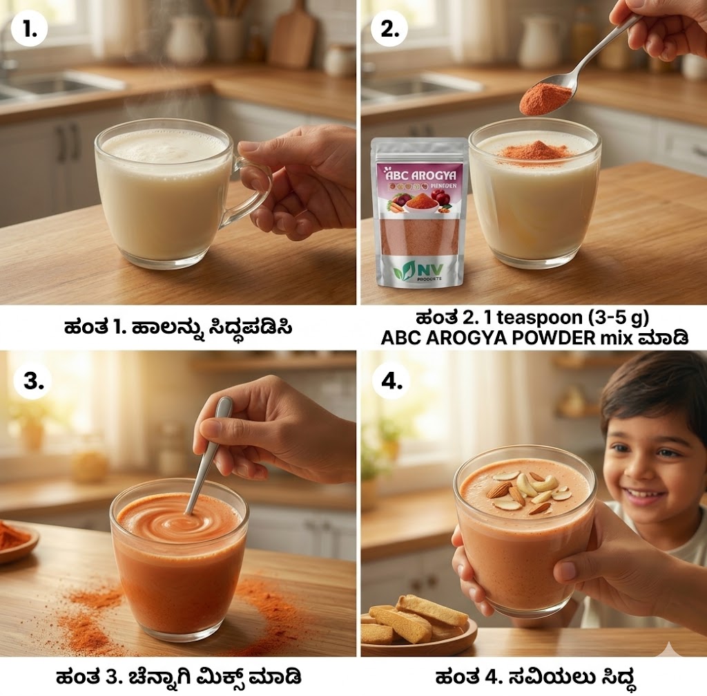 ABC Arogya Powder (100g) Apple, Beetroot, Carrot, Almond, Cashew, Pista, Makhana & Cardamom